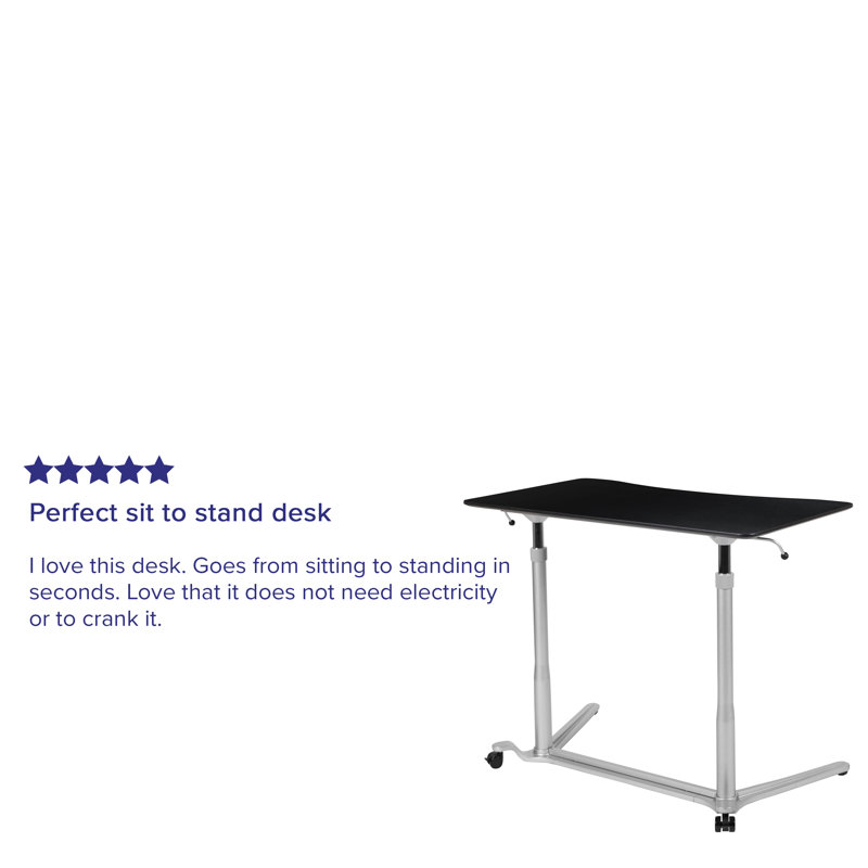 Upper Square Kamen Sit Down Stand Up Ergonomic Computer Desk Standing Desk Reviews Wayfair